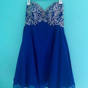 Royal Blue Homecoming Dress